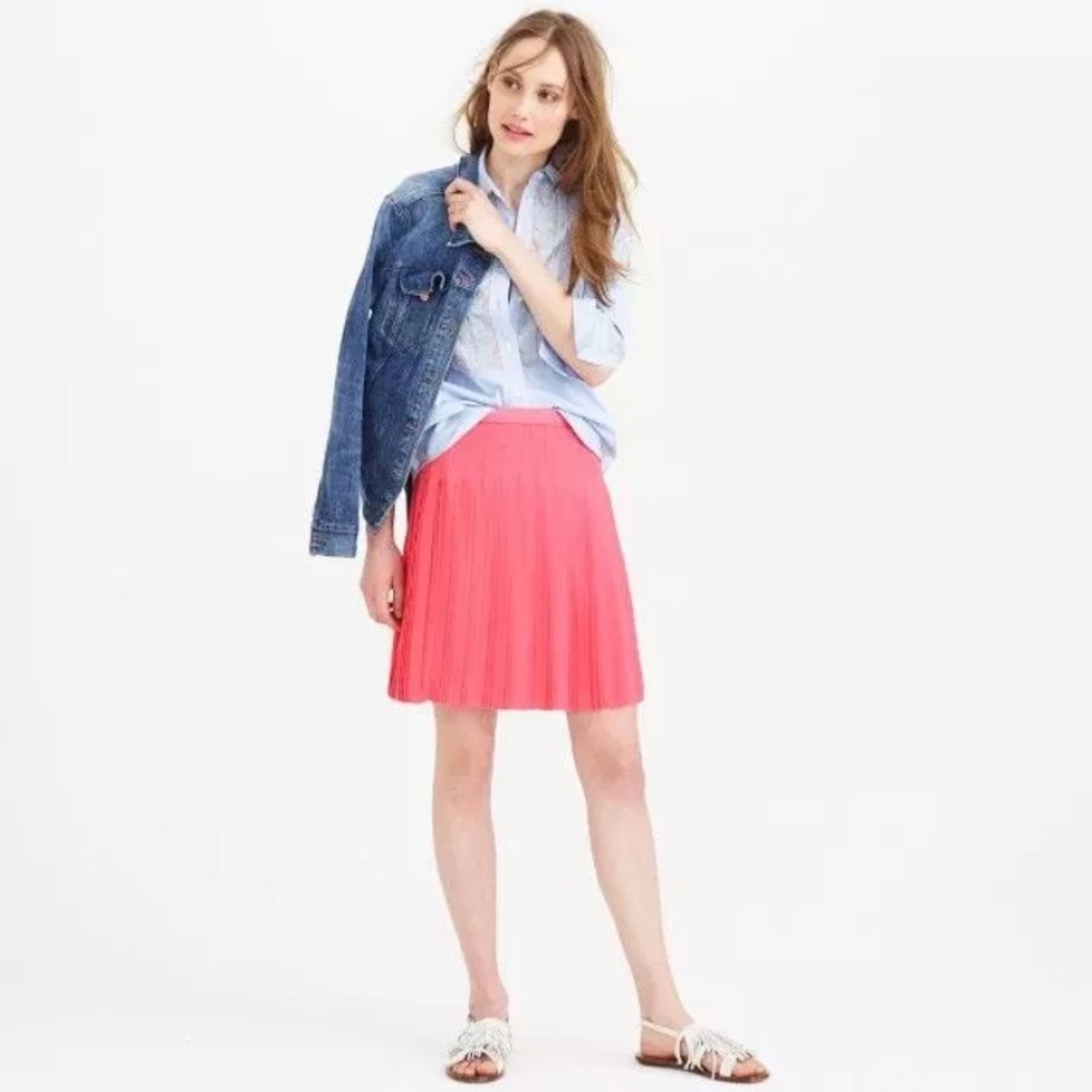 J. Crew Coral mini skirt